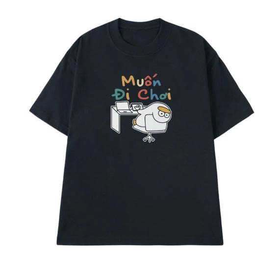 Áo Muốn Đi Chơi - màu đen